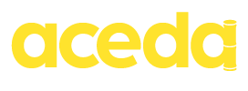 logotipo da aceda em amarelo